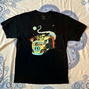 Alab Large Black Alien Party Tee